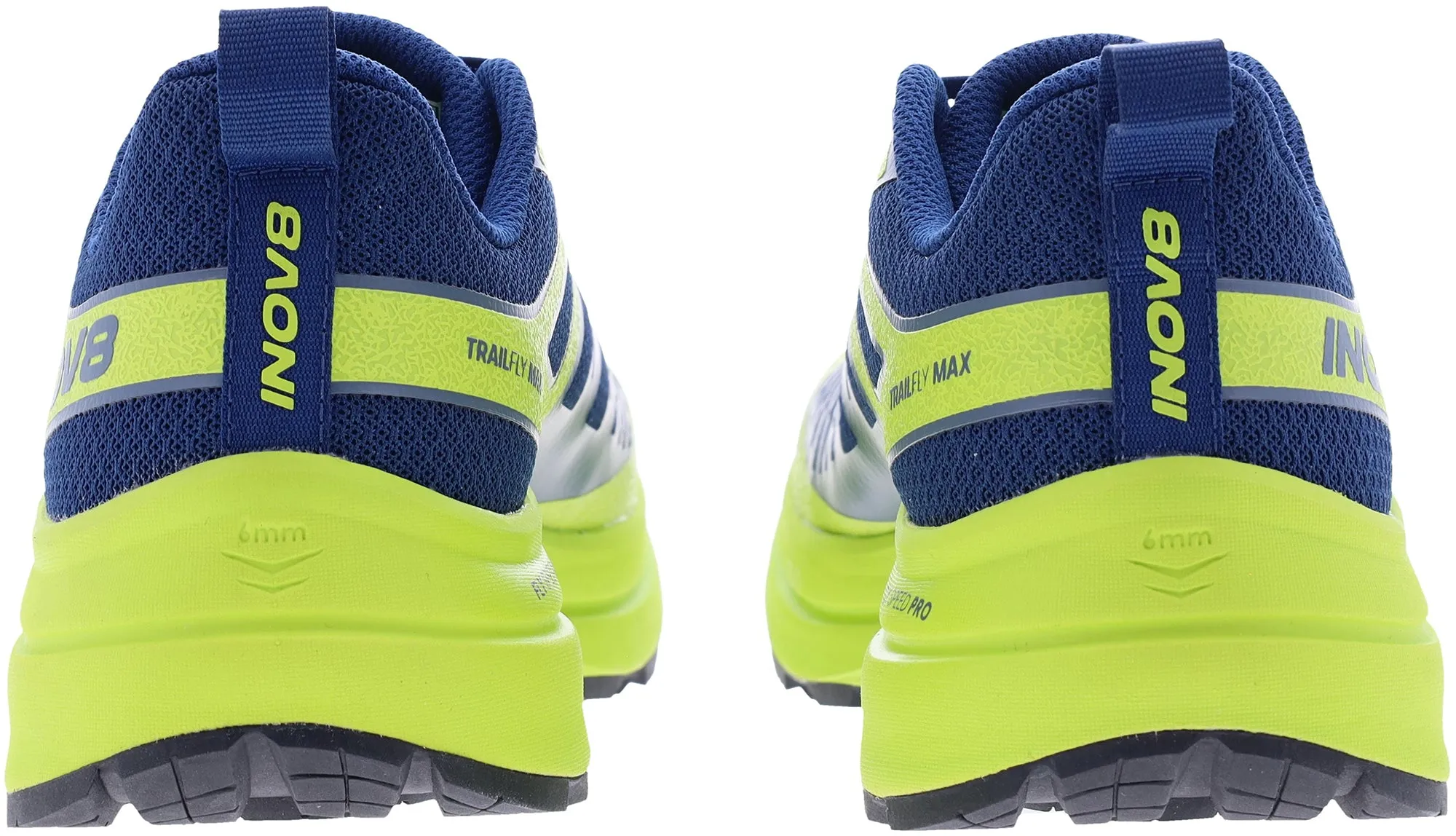 Responsive materials adapt to different workout intensities Inov8 TrailFly Max WIDE FIT Mens Trail Running Shoes - Blue