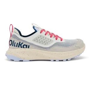 Makiki  -  Bright White / Coastal Blue Shock Absorbing Slip On Relax Walk