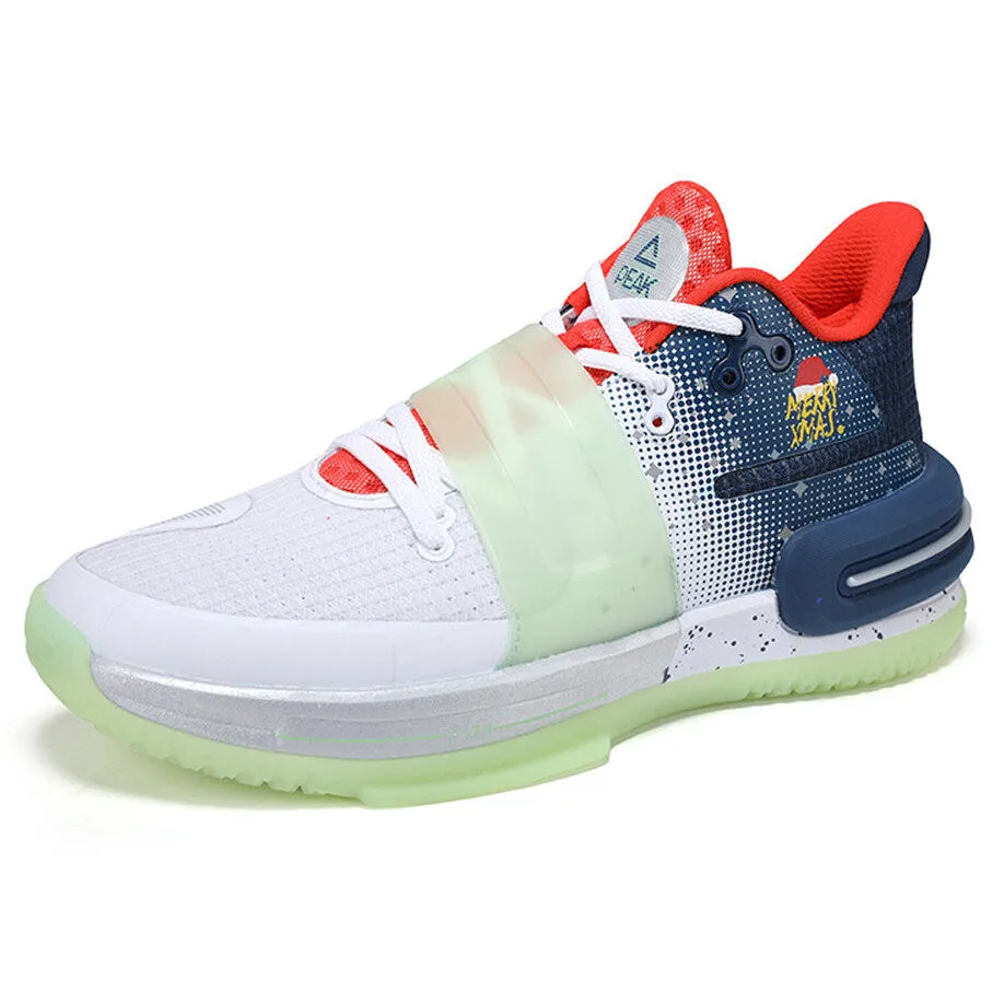 PEAK Flash 2.0 Lou Williams Basketball Shoes Limited Edition Christmas Pressure Distribution Pads Traction Jump