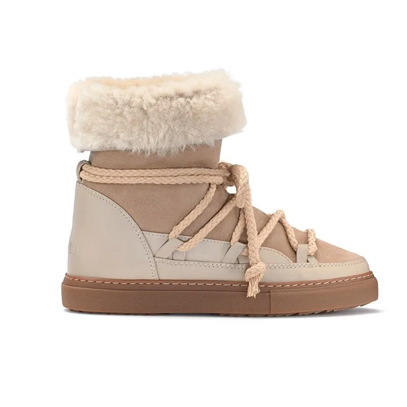 Outdoor Trekking Boots INUIKII Sneaker Classic High Beige Boots