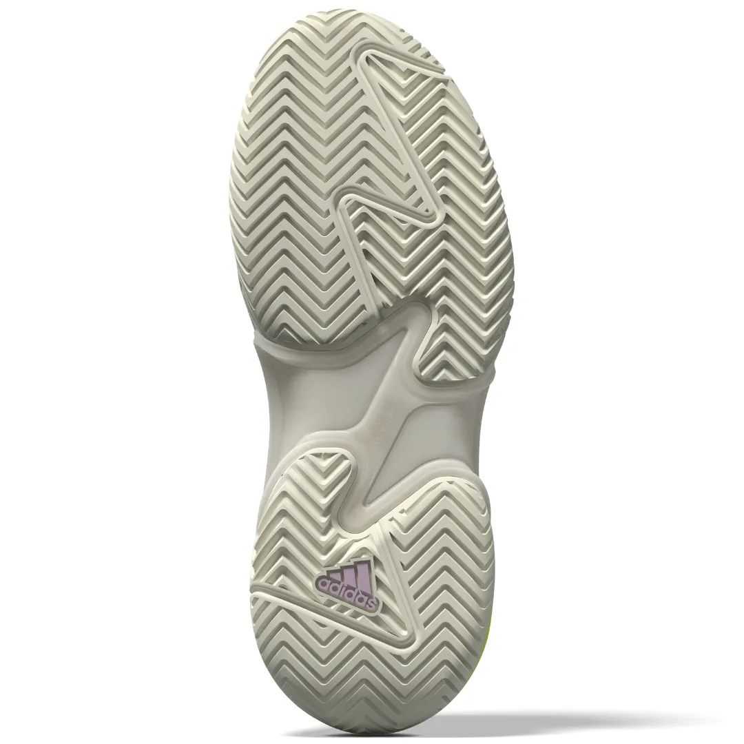 Sleek Build Outdoor Fitness Adidas Barricade 13 Women Tennis Shoes - White/Black/Jade