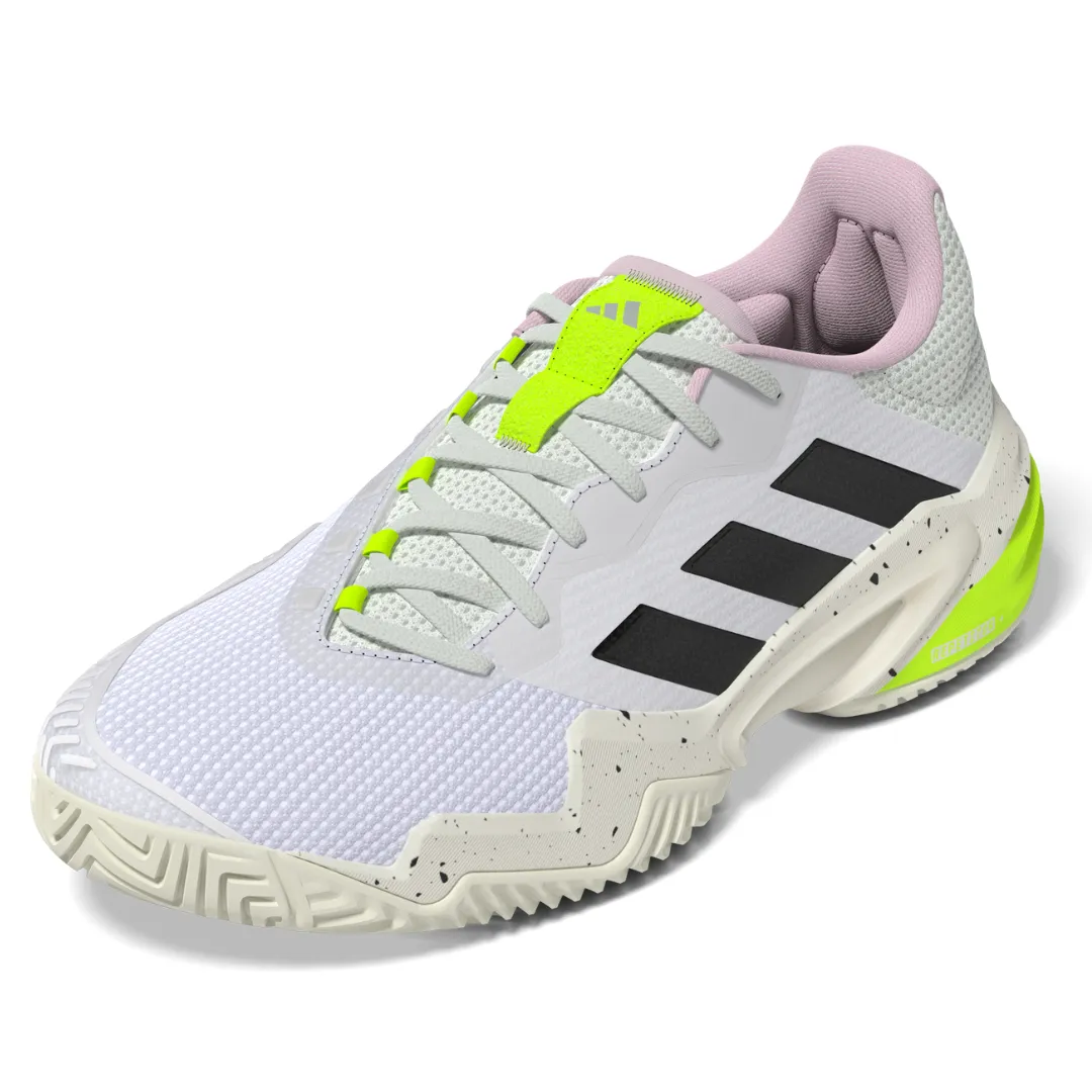 Step Support Adidas Barricade 13 Women Tennis Shoes - White/Black/Jade