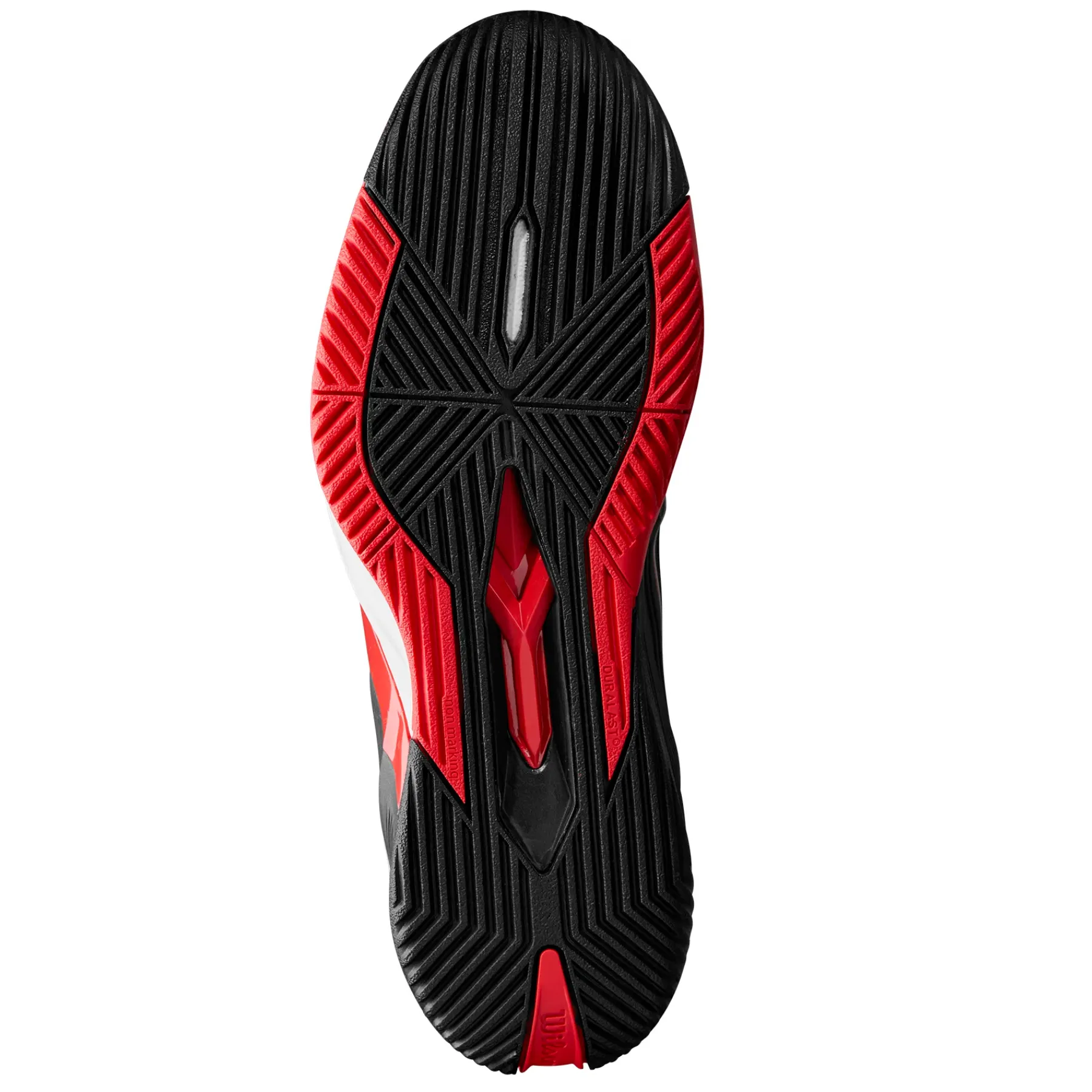 Shock Resistance Wilson RUSH PRO 4.5 Mens Tennis Shoes - Black/Red/White