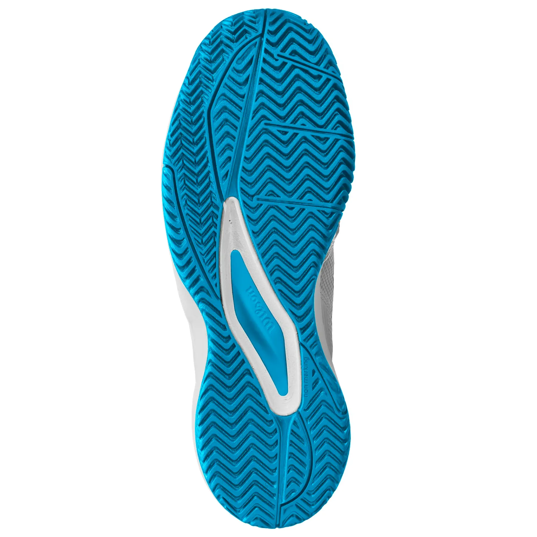 Strong Stitching Wilson RUSH PRO ACE OZ Tennis Shoes - White/White/ Atomic Blue
