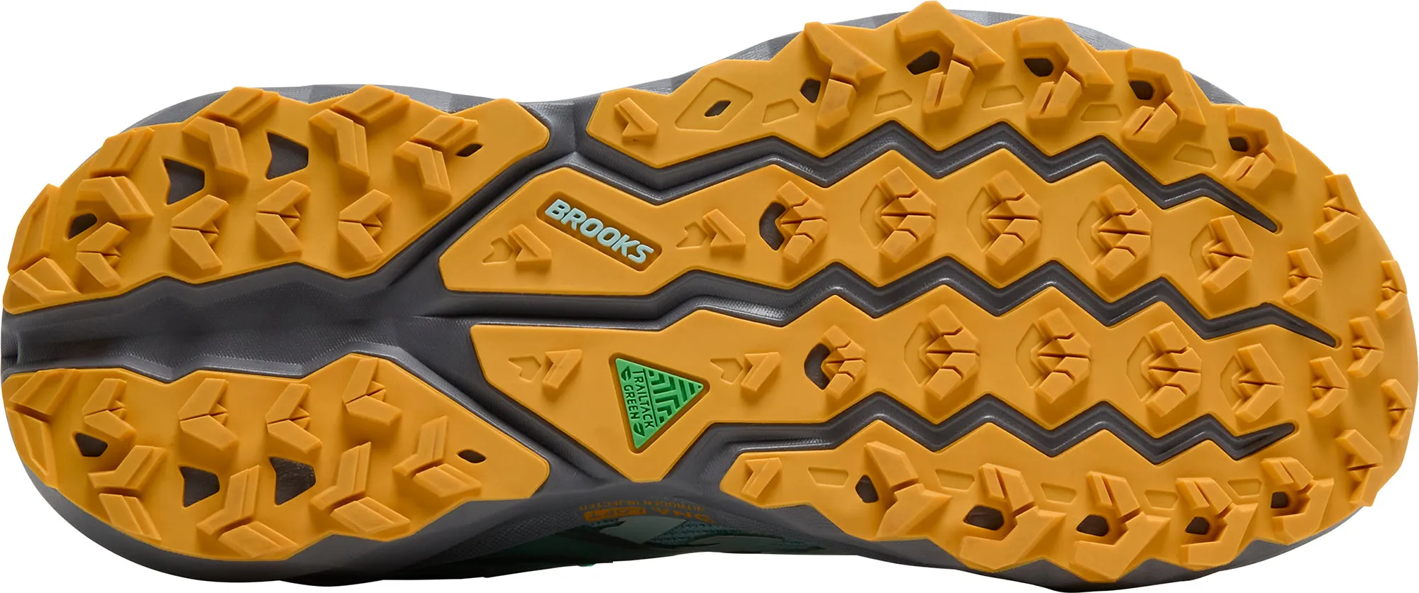 Stability Grip Sole Cushion Brooks Cascadia 19 Womens Trail Running Shoes - Blue