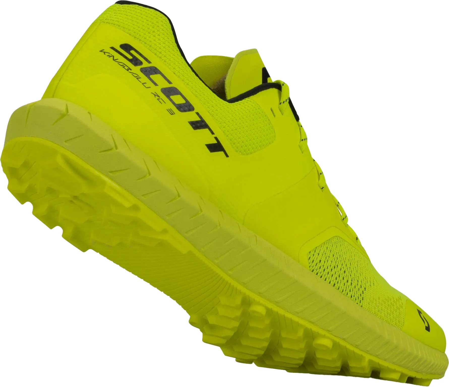 Scott Kinabalu RC 3 Mens Trail Running Shoes - Yellow Free Moving Flexible Traction