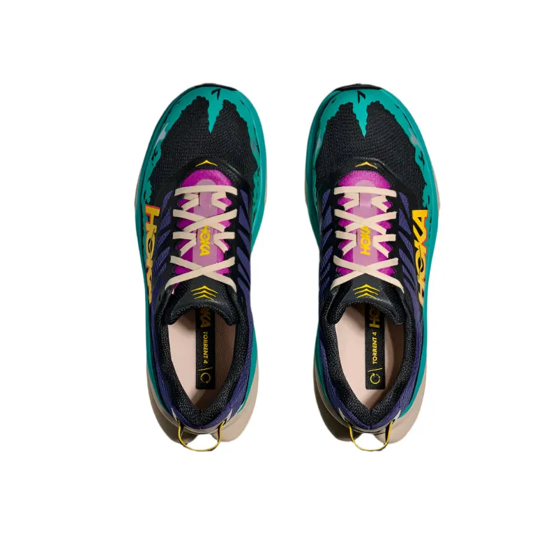 agility running shoe enhancement Soft Padding HOKA Torrent 4 D Mens Trail Running Shoes