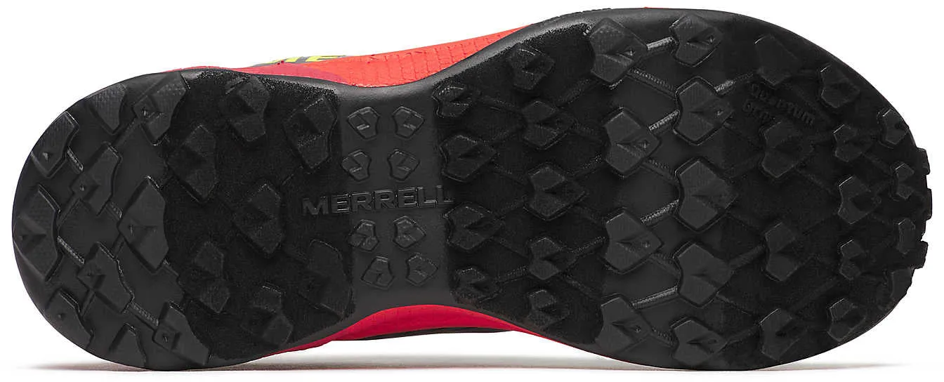Merrell Agility Peak Junior Walking Shoes - Grey Rain Trail Back Trail