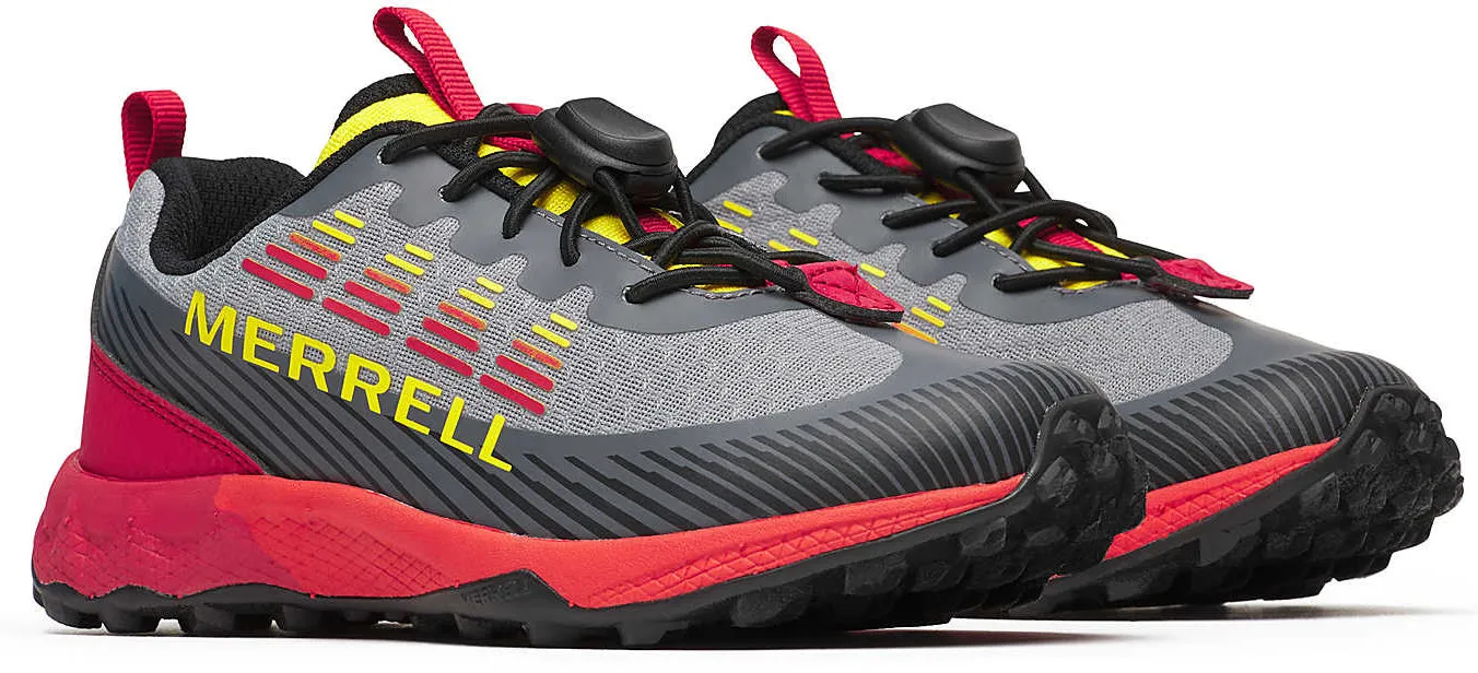 Grip Control System Hike Comfort Merrell Agility Peak Junior Walking Shoes - Grey