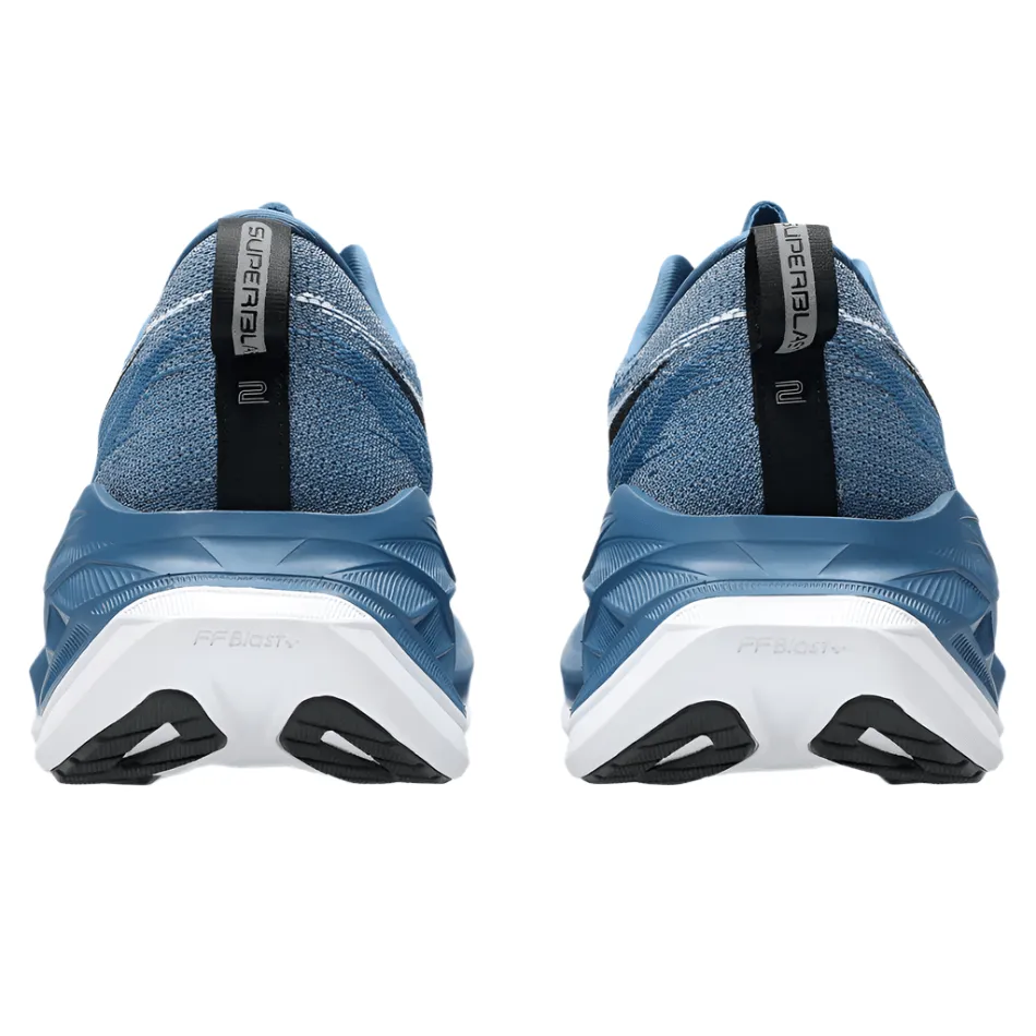 ASICS Unisex Superblast 2 Running Shoes in Winter Sea/White AW25 5K running shoes Running Goals