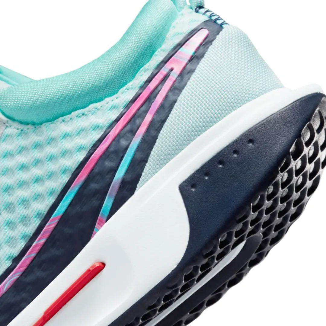 Anti microbial Balance Control Nike Court Zoom Pro Glacier Blue Midnight Navy White Men's Hard Court Tennis Shoes