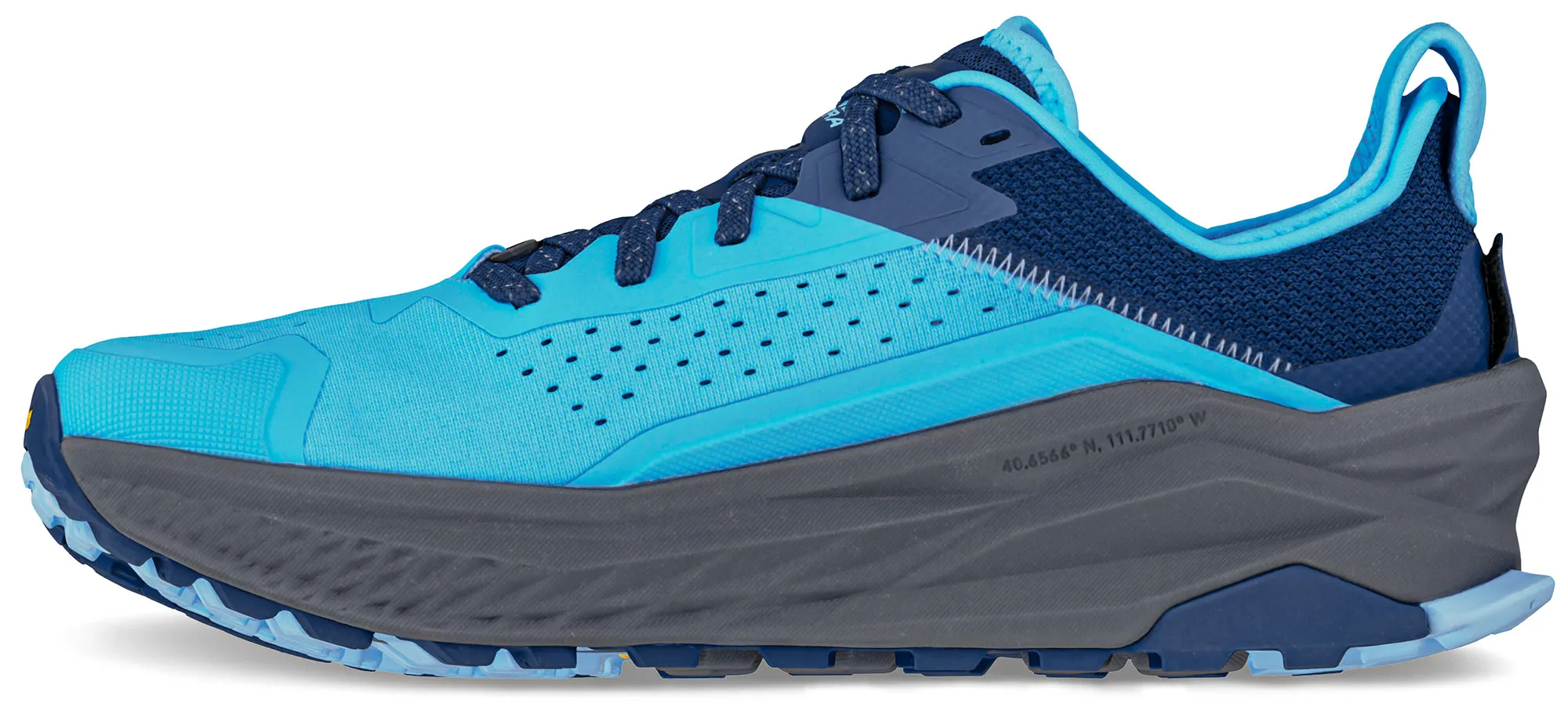 Altra Olympus 6 Mens Trail Running Shoes - Blue Cushioned Comfort