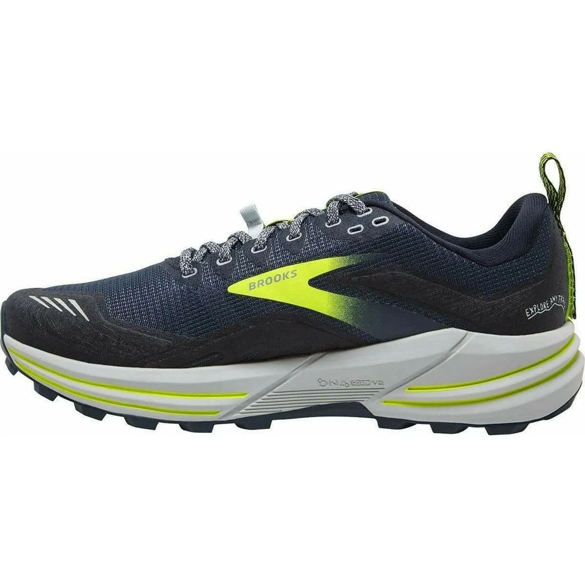Brooks Cascadia 16 Mens Trail Running Shoes - Grey Backyard Session Wrinkle Resistant