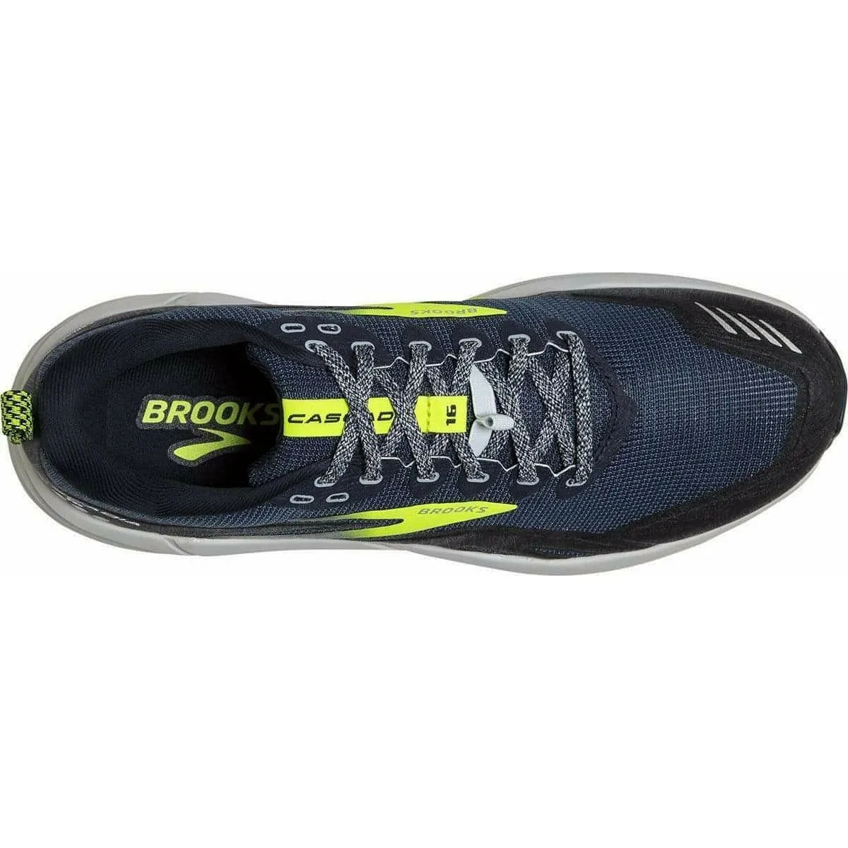 energy returning Brooks Cascadia 16 Mens Trail Running Shoes - Grey
