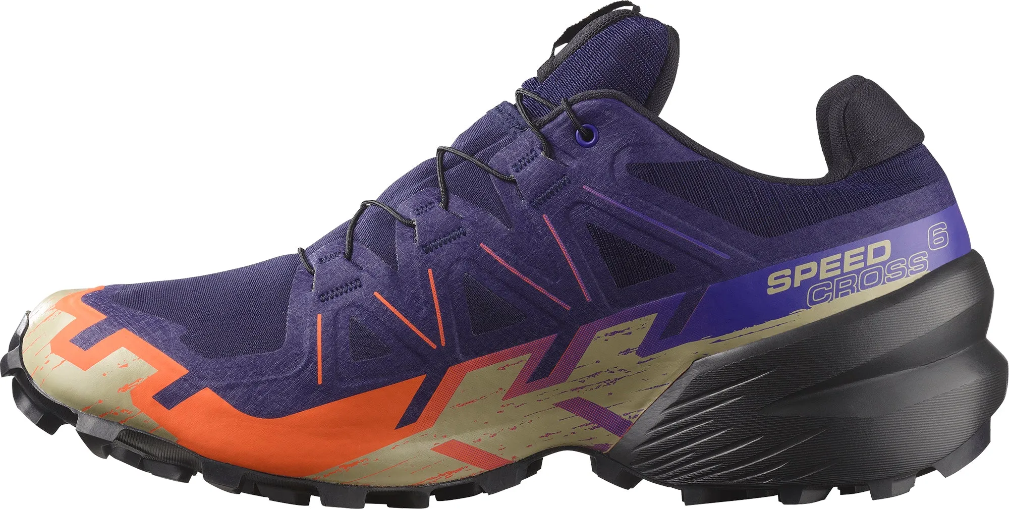 Anti Slip Salomon Speedcross 6 GORE-TEX Mens Trail Running Shoes - Blue