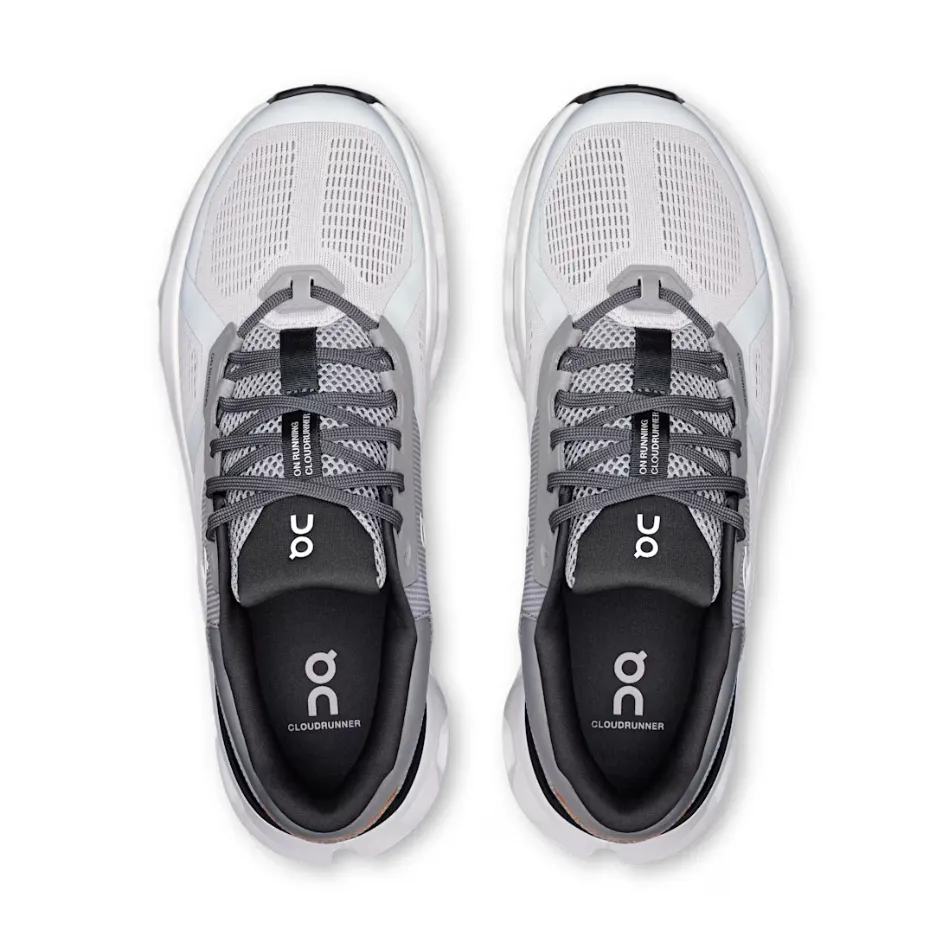 On Men's Cloudrunner 2 Running Shoes in Wolf/Ivory SS25 aerobic exercise shoe suitability designer - brand shoes