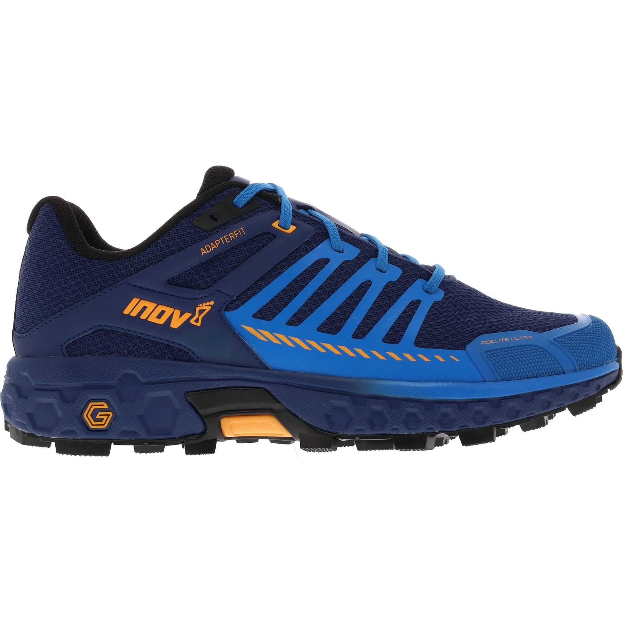 Dynamic Motion Breathable Core Inov8 Roclite Ultra G 320 Mens Trail Running Shoes - Blue