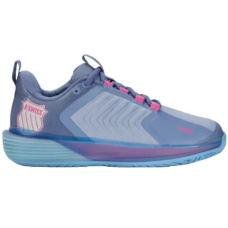 All Season Active Adults K Swiss Ultrashot 3 Women Tennis Shoes - Infinity/Blue Blizzard/Heritage Blue