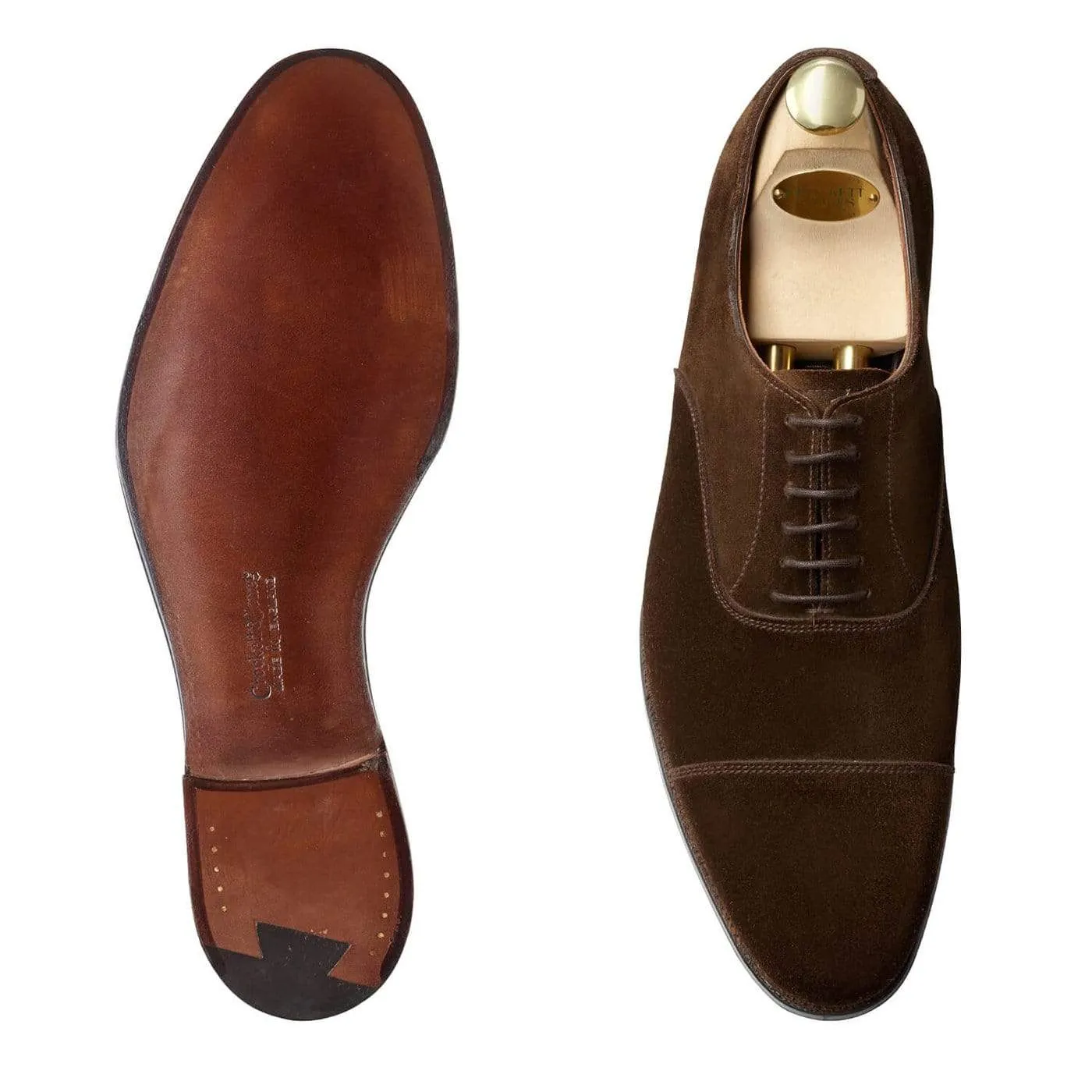 Lasting Durability Leather Slip On Lonsdale Dark Brown Calf Suede