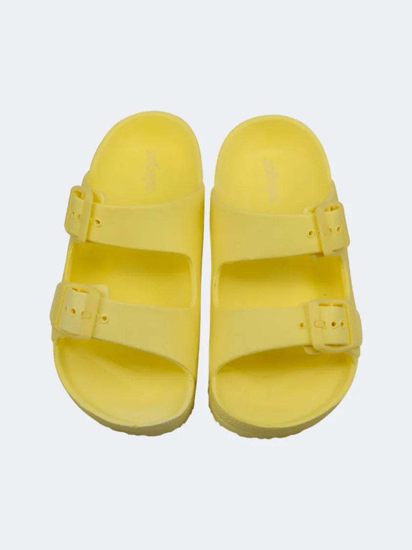 Oil And Gaz Chic Beach Kids Stripe Slide Yellow Stable construction