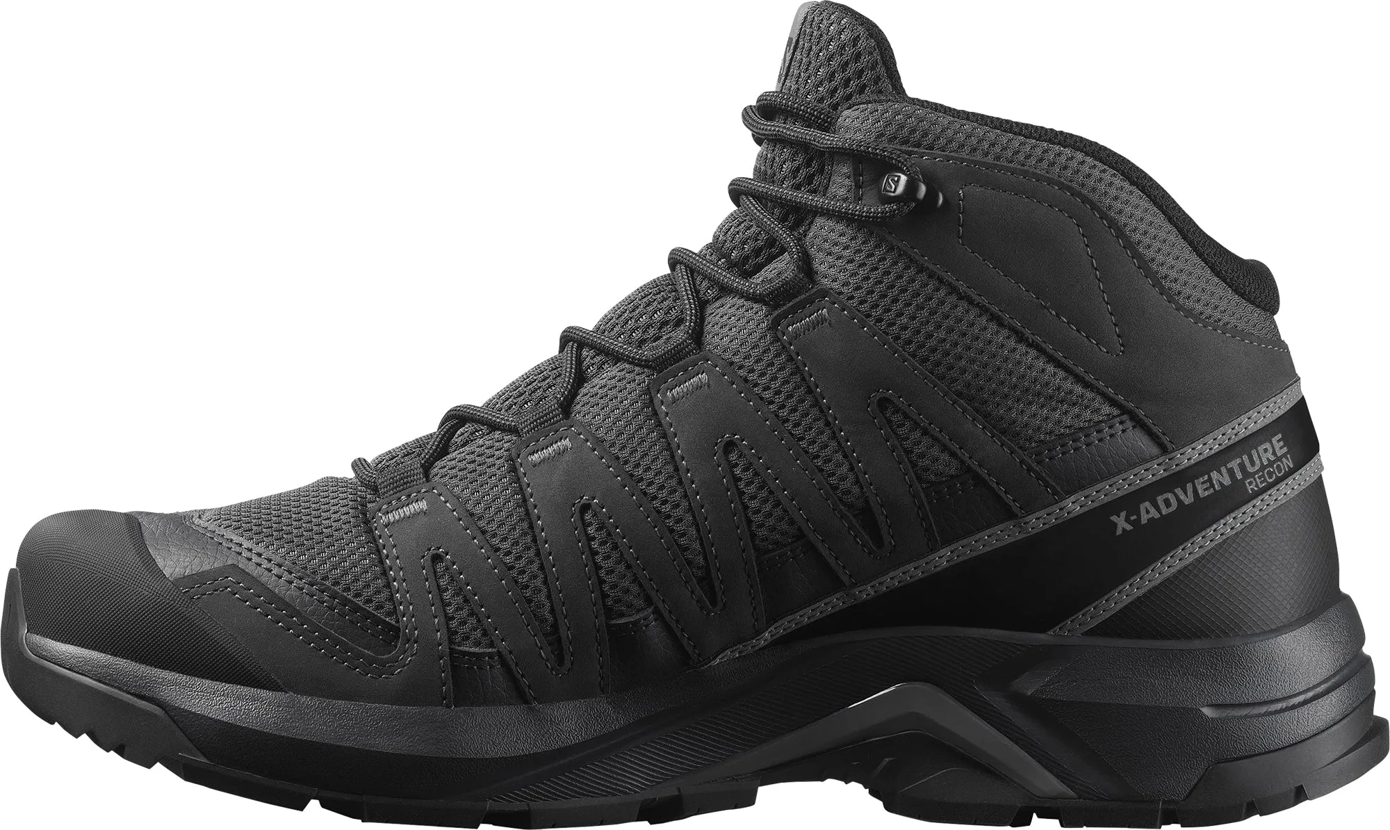 Multi-Use Footwear Salomon X-Adventure Recon Mid GORE-TEX Mens Walking Shoes - Black