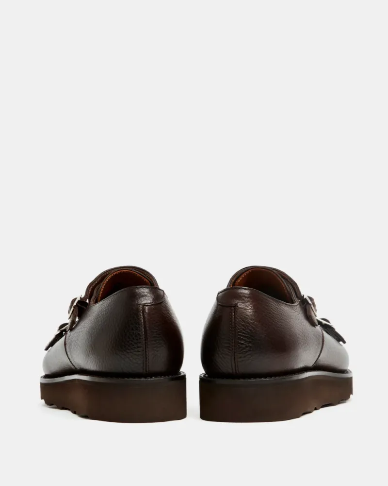 Dark Brown Lightweight Monkstrap Shoe Fashionable