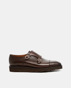 Coastal Cool Air Mesh Dark Brown Lightweight Monkstrap Shoe