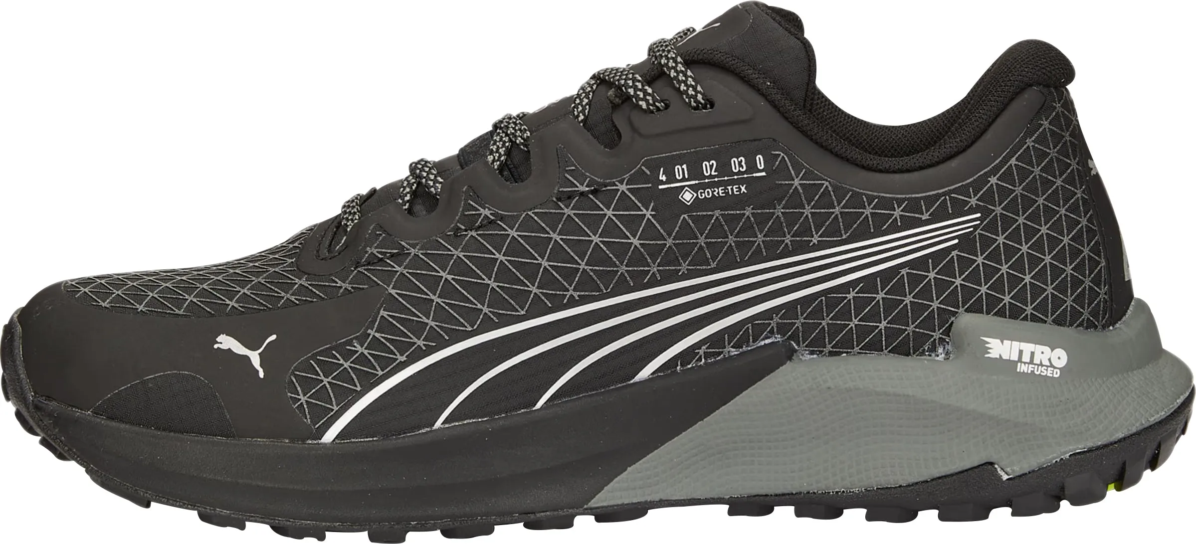 Puma Fast-Trac Nitro GORE-TEX Womens Trail Running Shoes - Black Trail Motion Anti   Slip