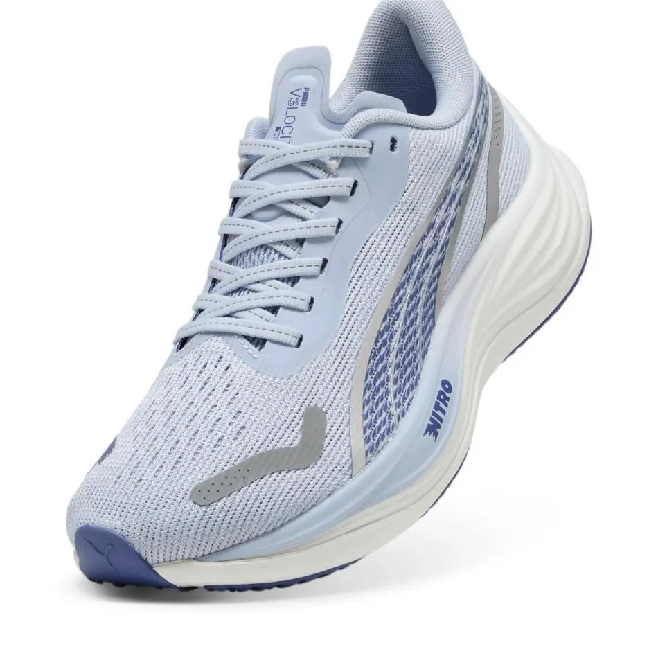 Puma Women's Velocity Nitro 3 Running Shoes in Cool Weather/Blue Crystal SS25 moisture - wicking lining durable shoe properties