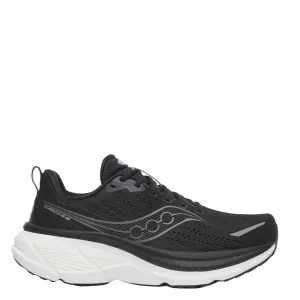 Saucony Men's Hurricane 25 Running Shoes in Black/White - Online Exclusive Recovery Gear Flex Traction