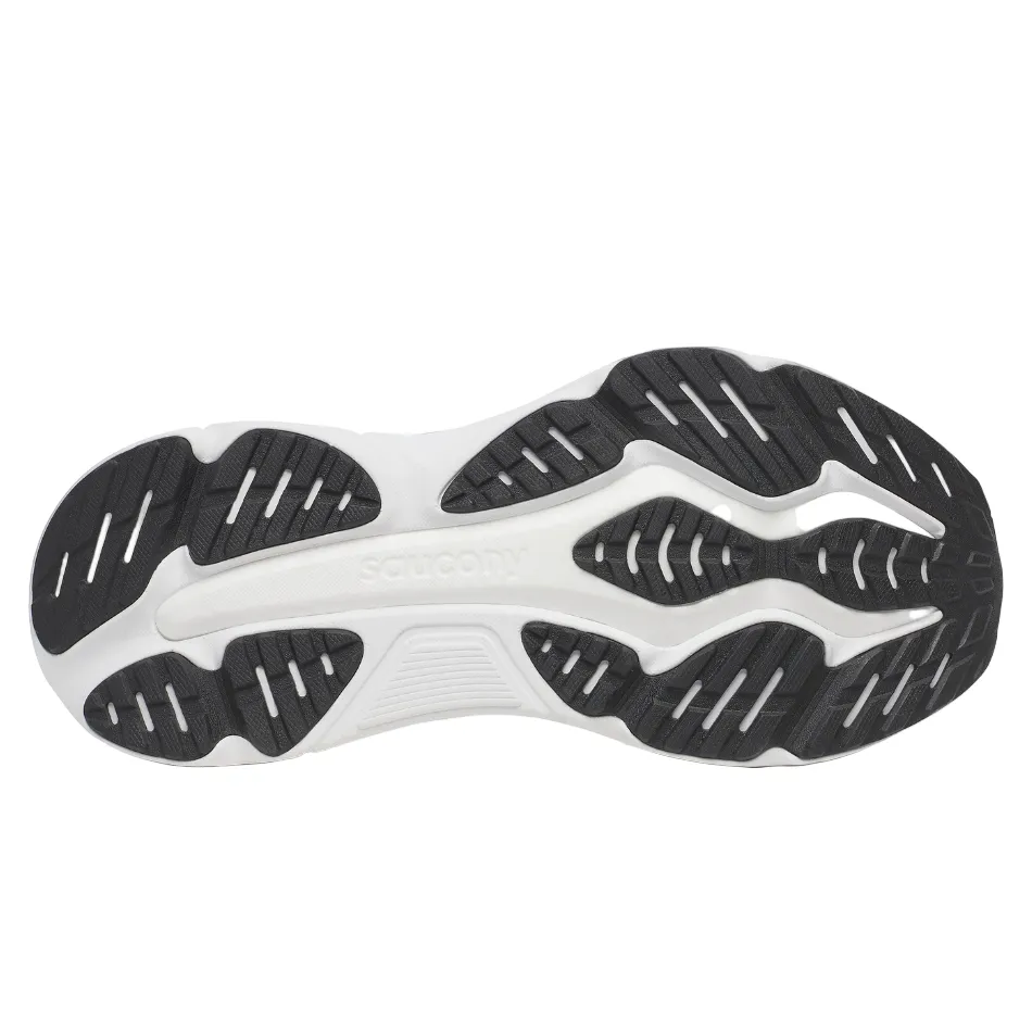 Saucony Men's Hurricane 25 Running Shoes in Black/White - Online Exclusive Comfort Tech buckles