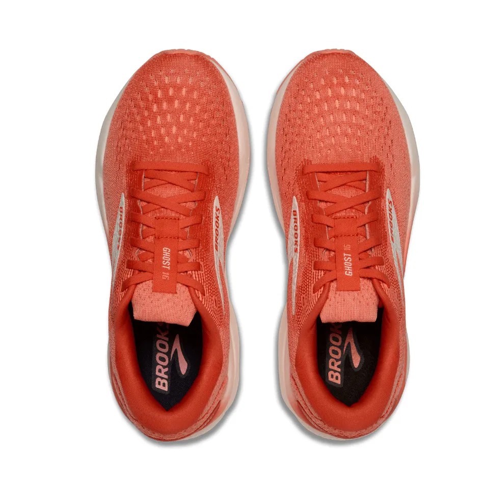 luxury - brand shoes Brooks Women's Ghost 16 Running Shoes in Coral/Desert Flower/Coconut SS25