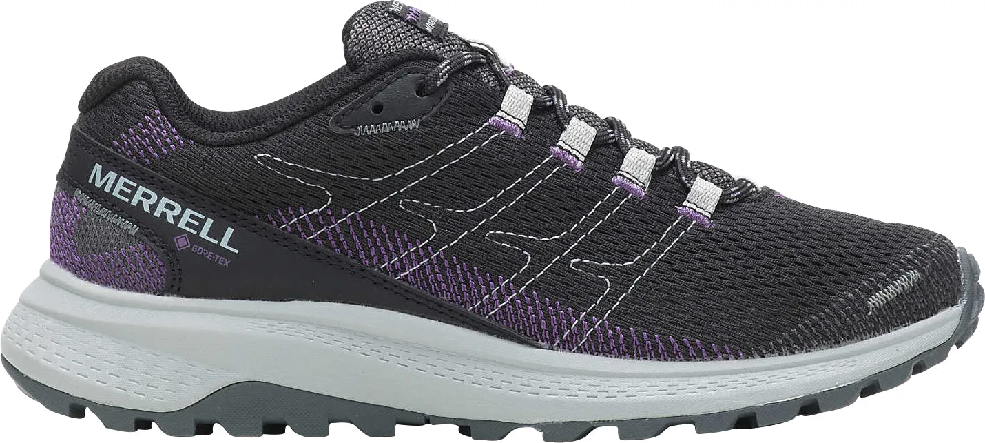 Comfort System Zero Pressure Merrell Fly Strike GORE-TEX Womens Trail Running Shoes - Black
