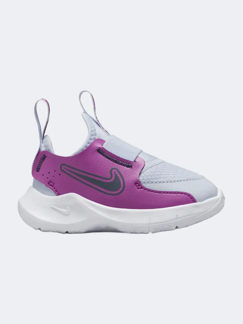 Nike Flex Infant Boys Running Shoes Grey/Fuchsia Angel Glow