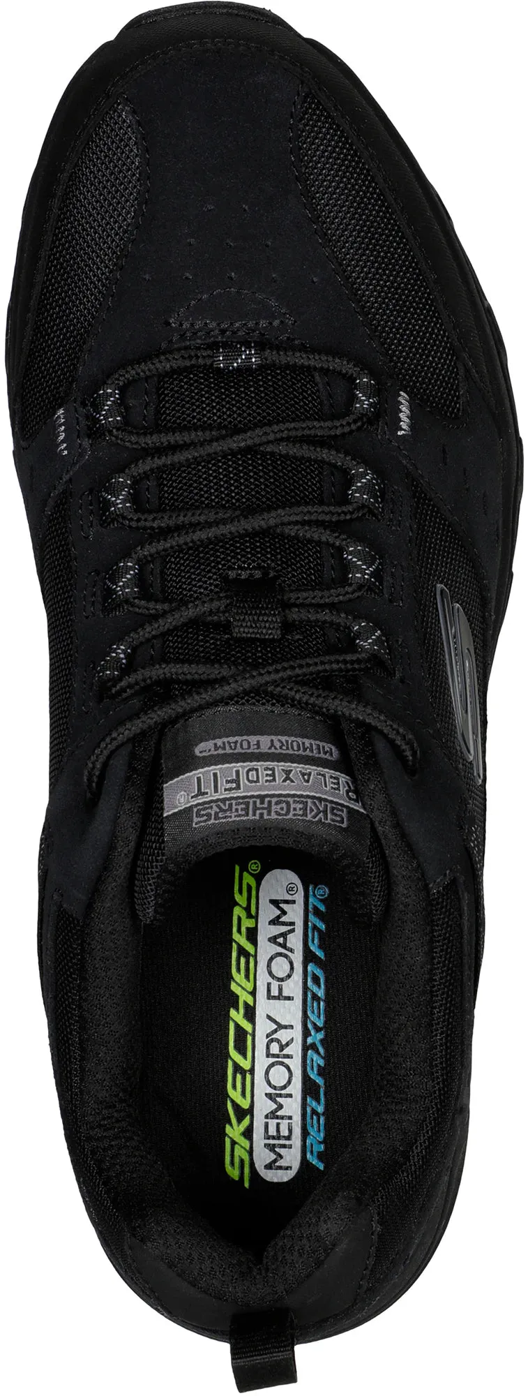 Skechers Oak Canyon Mens Walking Shoes - Black Trail Experience Outdoor Comfort