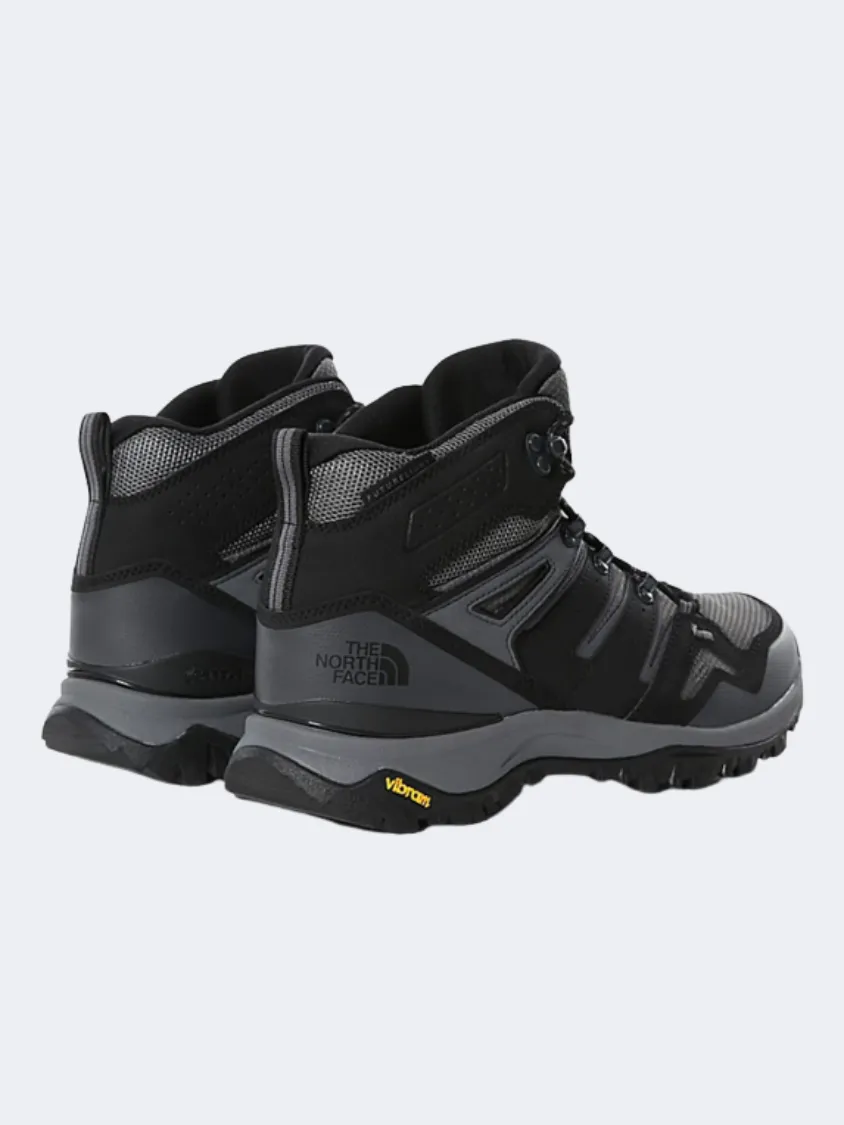 Secure fit All-Weather Wear The North Face Hedgehog Men Hiking Shoes Black/Zinc Grey