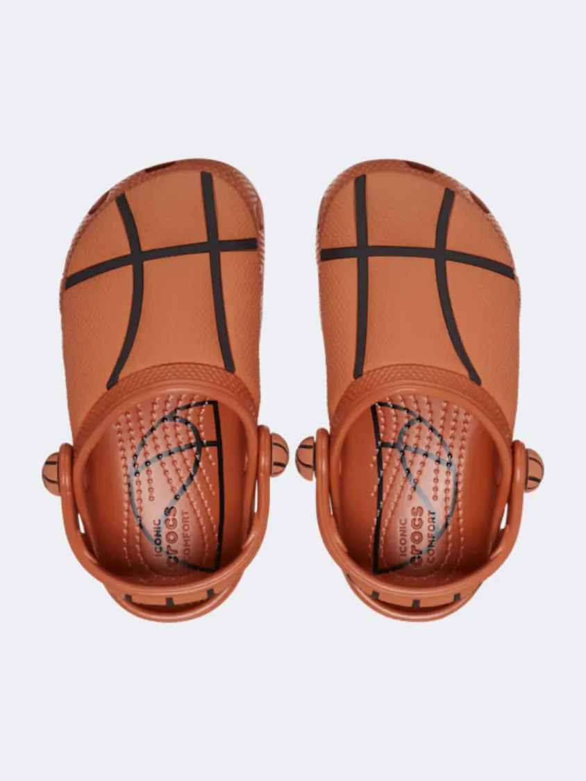 Crocs Classic Basketball Infant Lifestyle Clog Sienna Durable Material Heat Mode