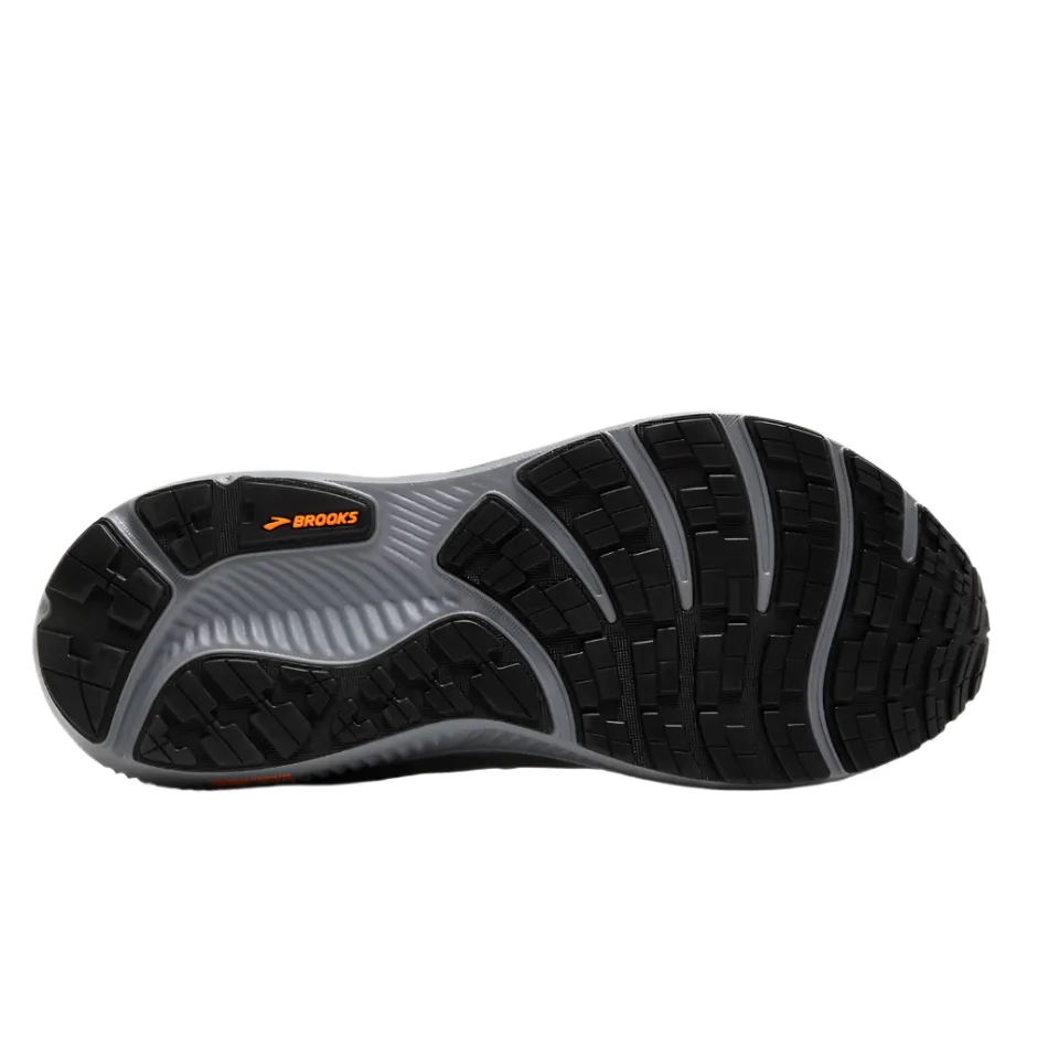 Brooks Men's Ghost 17 GTX Running Shoes in Smoke/Primer Grey/Orange AW25 Step Rhythm