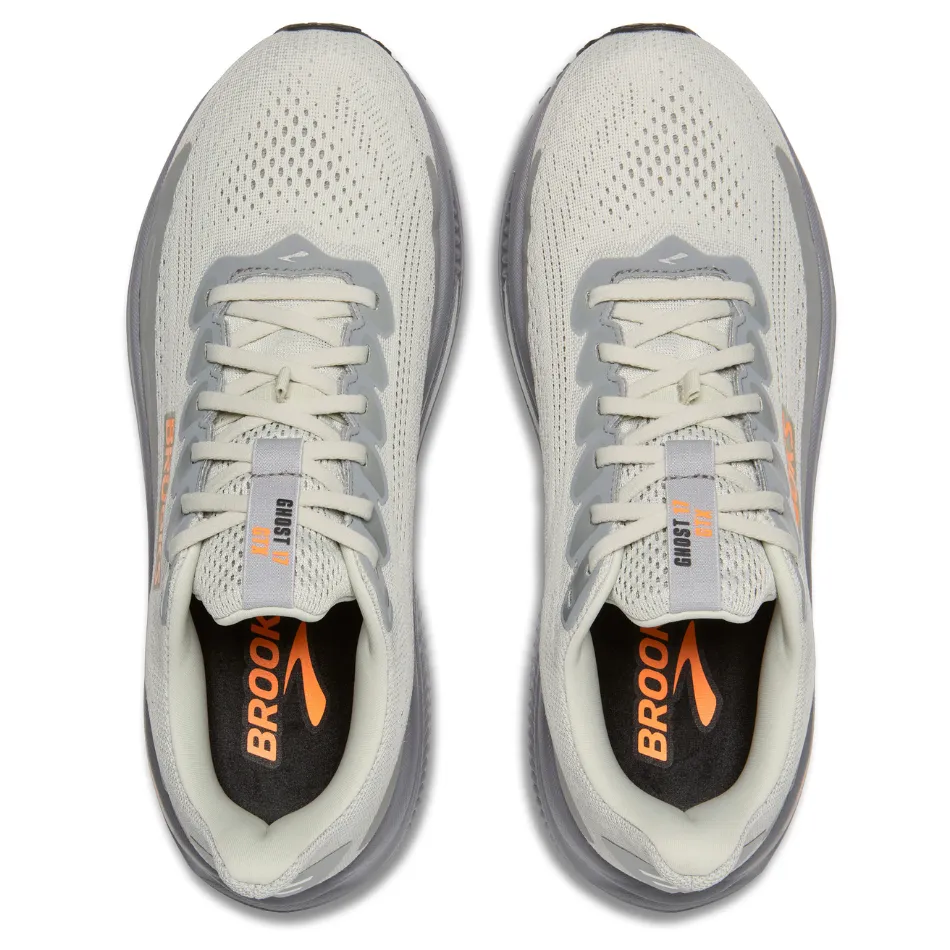 neutral - arch shoes safe shoes Brooks Men's Ghost 17 GTX Running Shoes in Smoke/Primer Grey/Orange AW25