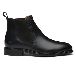 Leather Class Leather Fit Shoes STEEL TOE CHELSEA BOOT WALLACE BLACK
