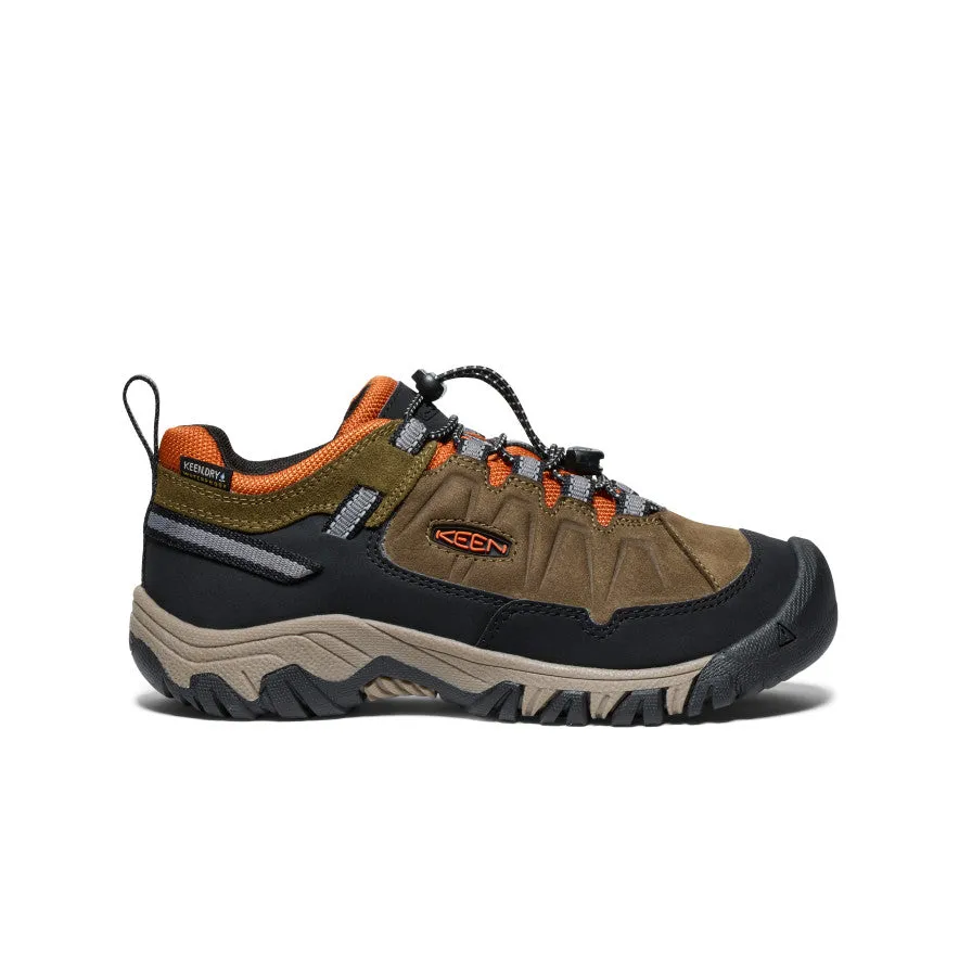 Big Kids' Targhee IV Waterproof Hiking Shoe  |  Dark Olive/Gold Flame Urban Training