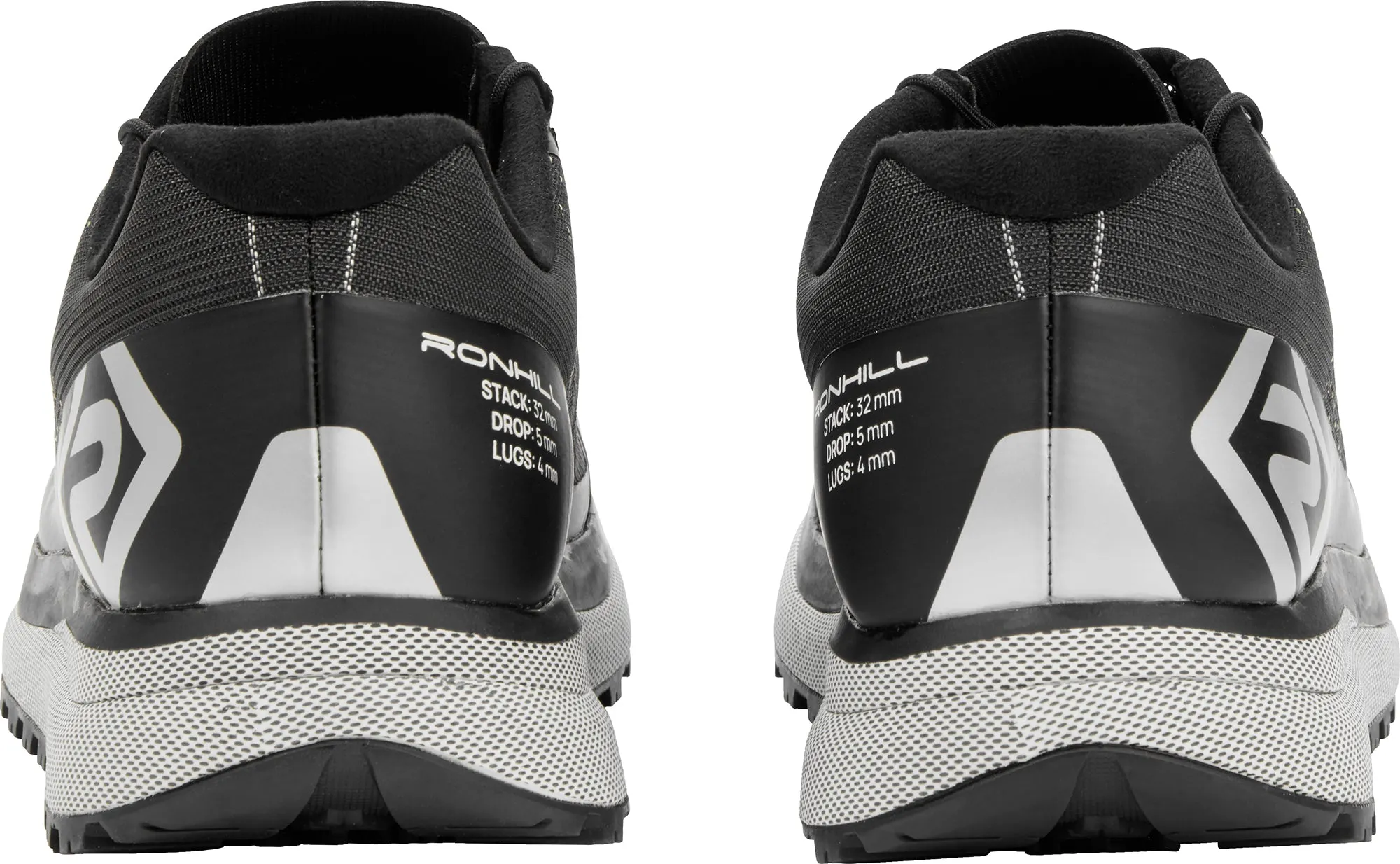 Ronhill Freedom Mens Trail Running Shoes - Black Elastic laces