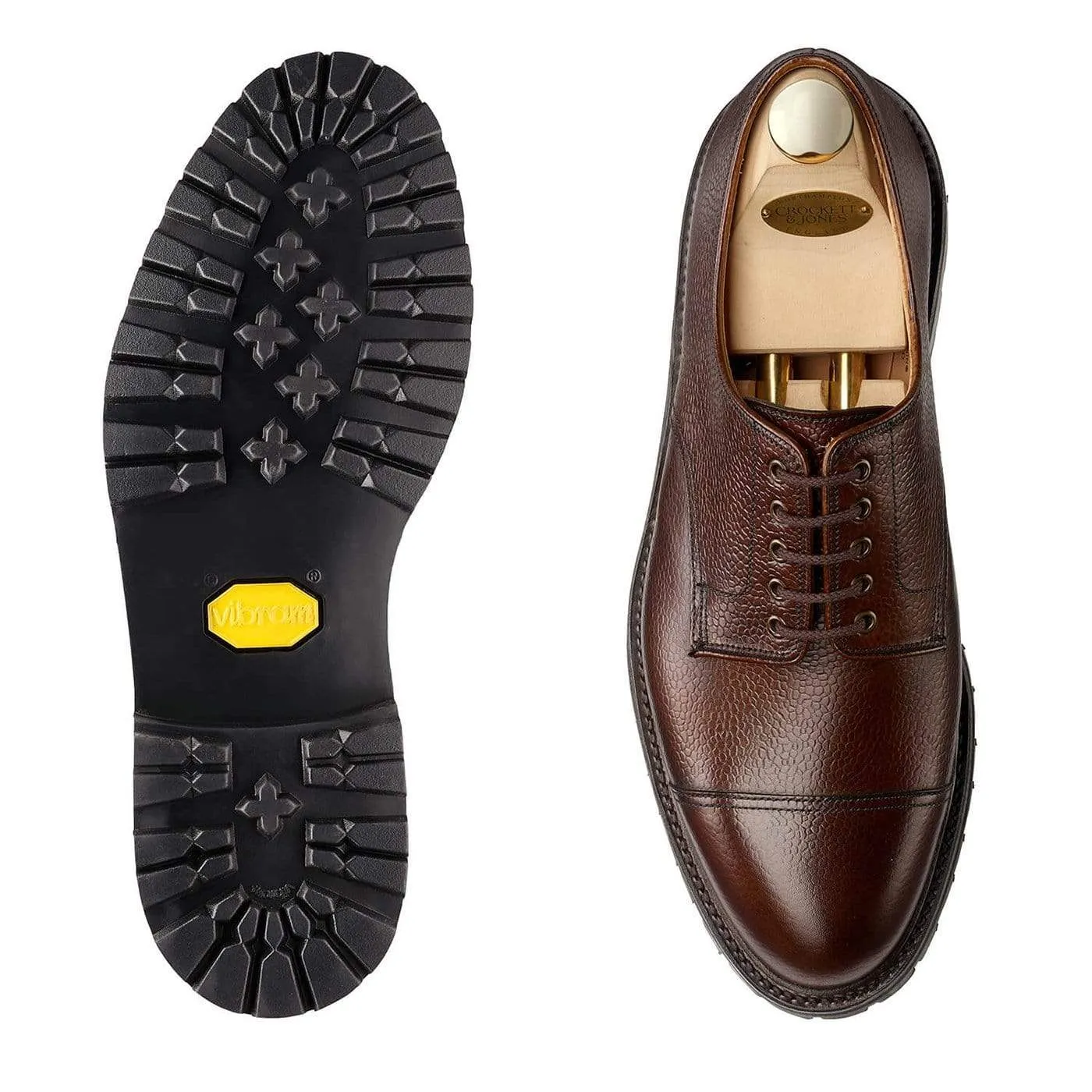 Sandhurst Dark Brown Scotch Grain Structured Form