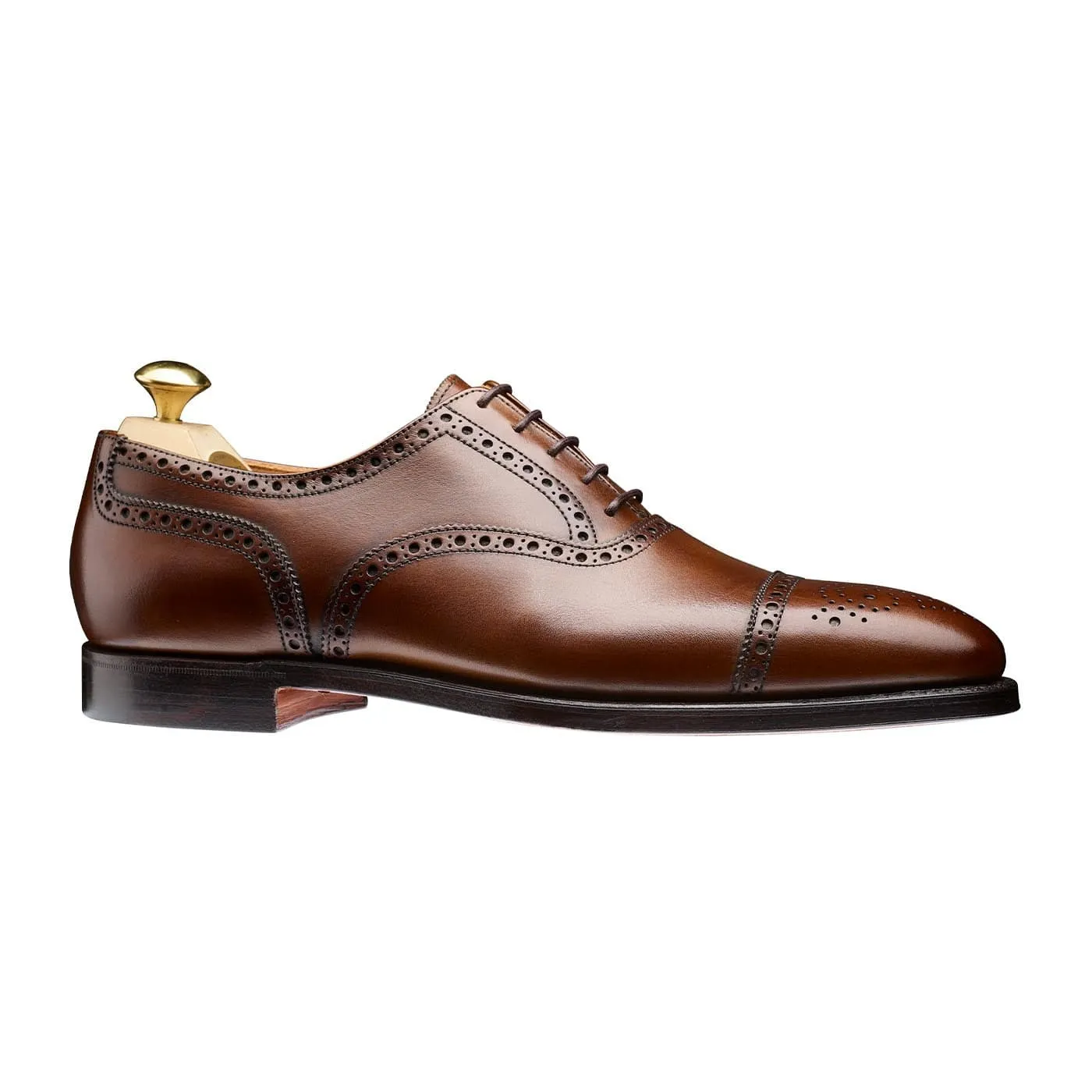 Sleek Leather Westfield Dark Brown Burnished Calf