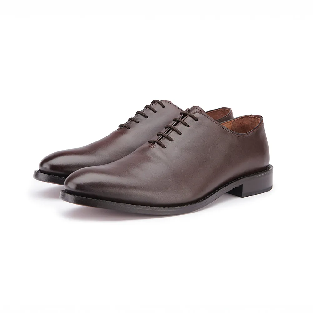 Brunel Wholecut Oxford - Dark Brown Chic Walk Practical