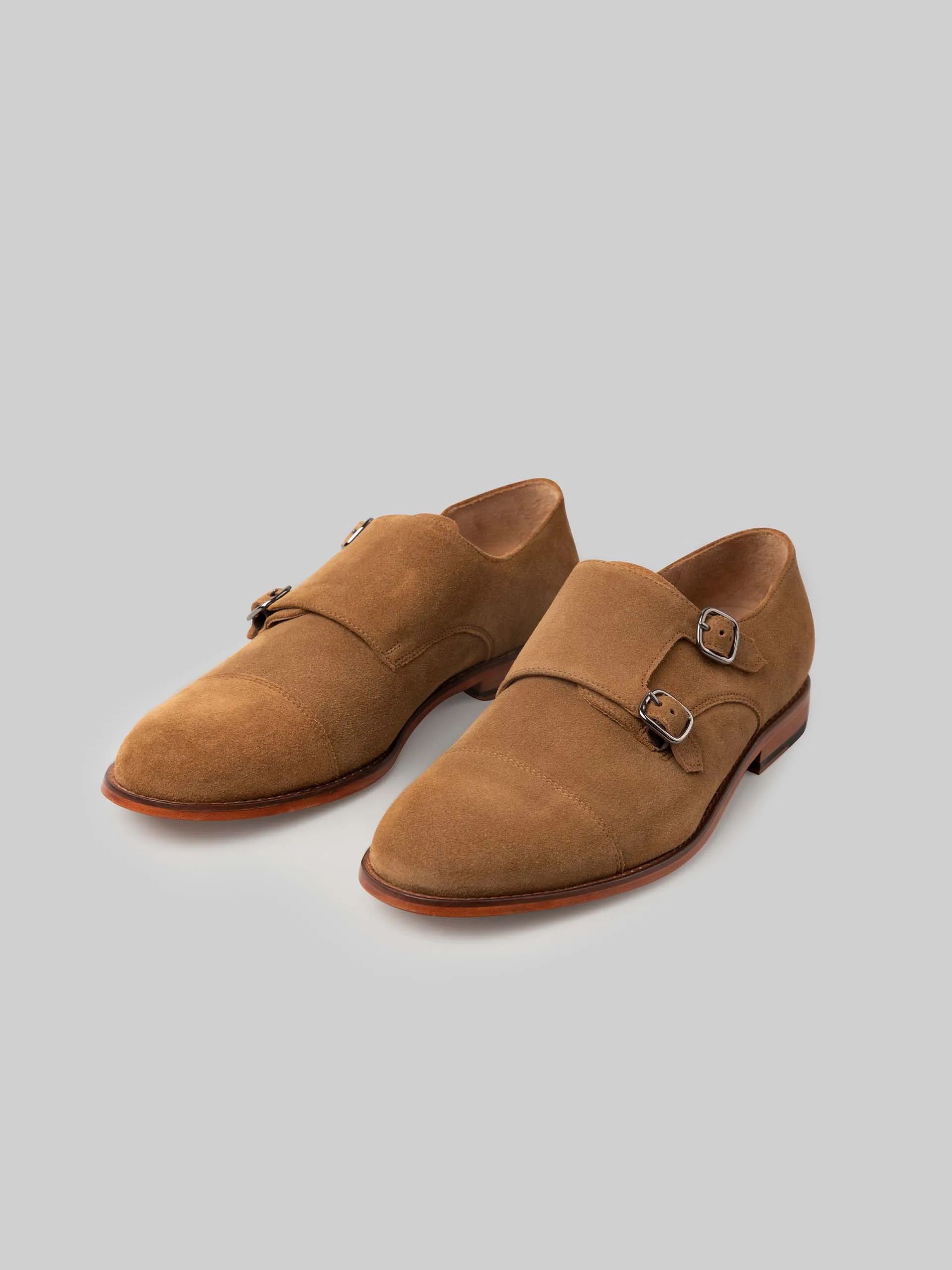Aristocrat Double Monks - Sand Suede soft fit