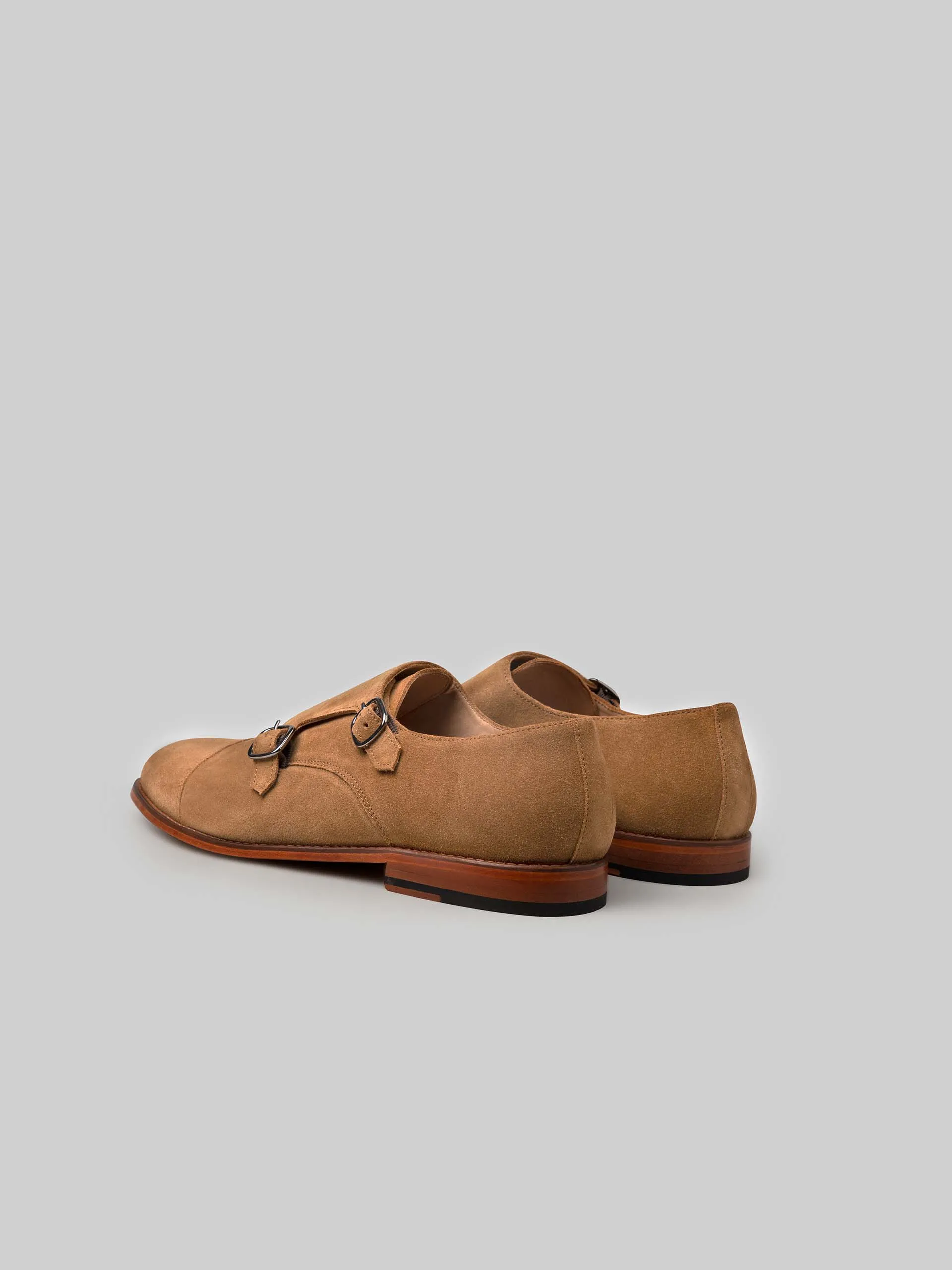 Casual Elegance Aristocrat Double Monks - Sand Suede
