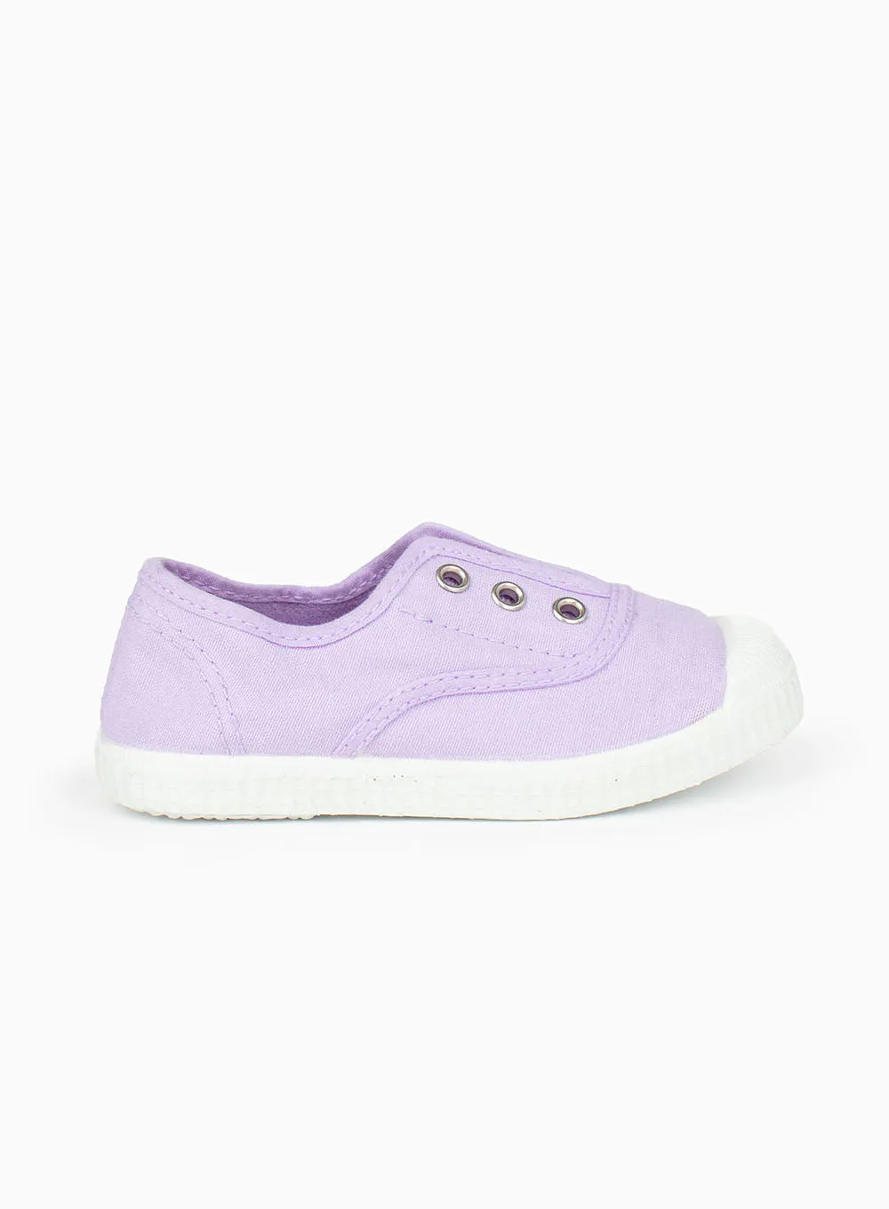 Hampton Canvas Plum Plimsolls in Lavender Sweat   wicking Relax time