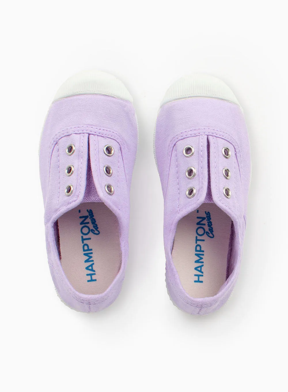 Shock Resistance suede upper Hampton Canvas Plum Plimsolls in Lavender
