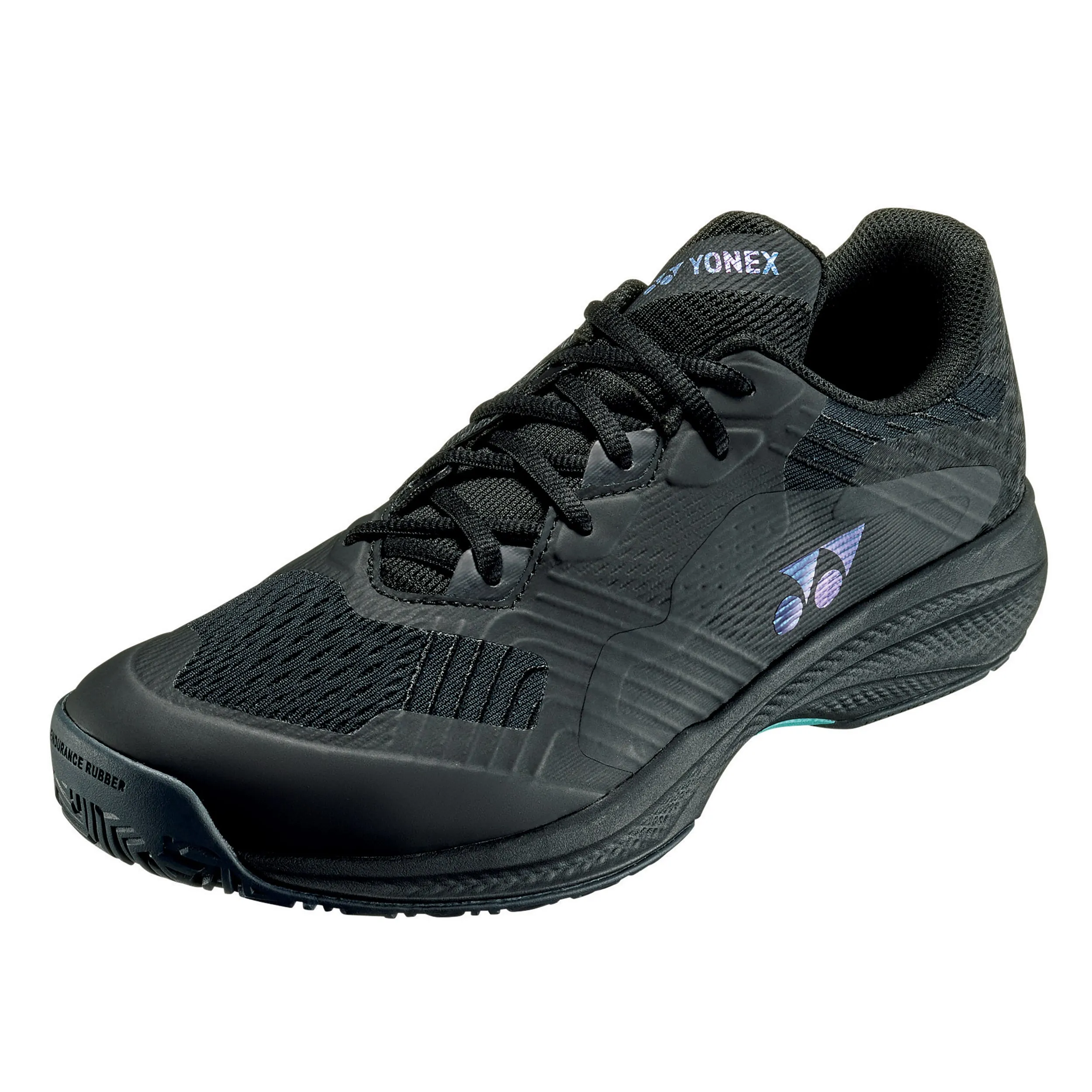 Rubber Outsole Yonex Sonicage Wide All Court Power Cushion Mens Tennis Shoes - Black